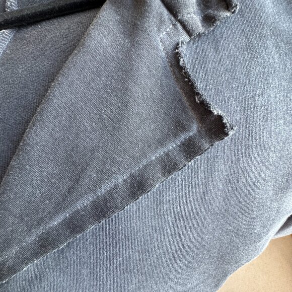 Femme Fatale Washed Grey Knit Blazer - Size L - Picture 6 of 8